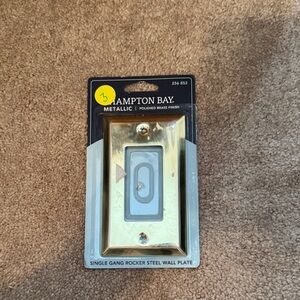 Hampton Bay Polished Brass Wall Plate